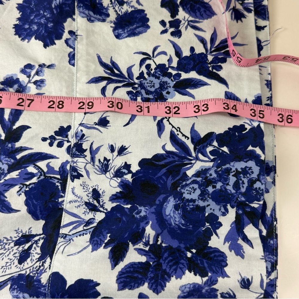 Tuckernuck Bella Dress Sapphire Bloom Womens XL Blue White Floral Neck Tie - Picture 13 of 16